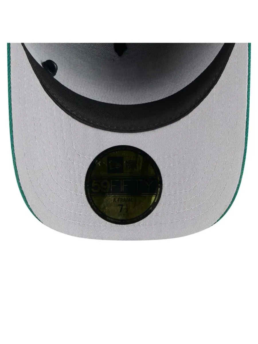 New Era Мужская кепка New York Jets 2025 NFL Draft On Stage A-Frame 59FIFTY — изображение 3 из 5, черный зеленый