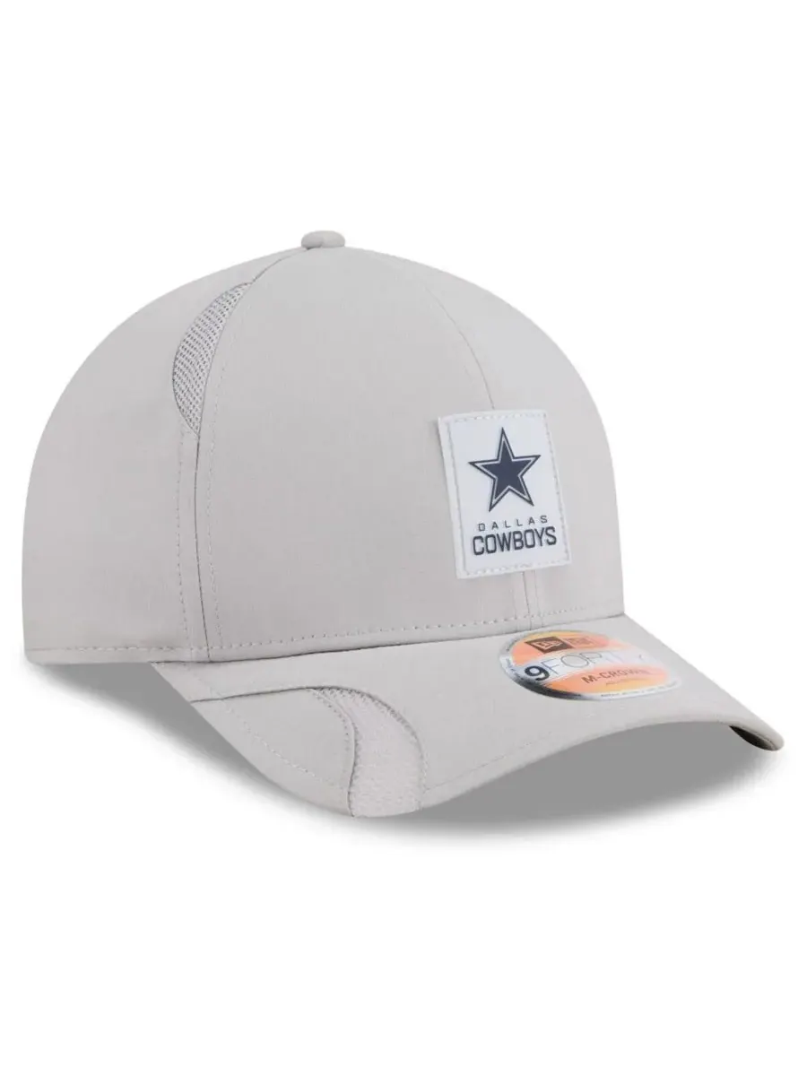 New Era Мужская серая регулируемая кепка Dallas Cowboys 2025 Sideline M-Crown 9FORTY — изображение 4 из 4, серый