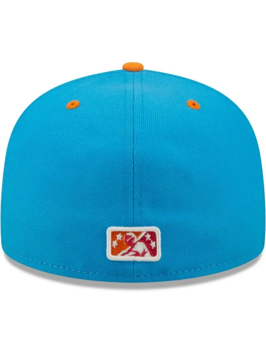 New Era Мужская белая, коралловая шляпа Pescados de Carolina Copa De La Diversion 59FIFTY — изображение 5 из 5, белый