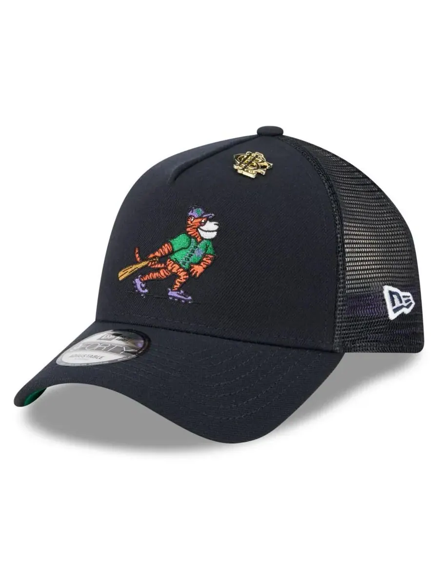New Era Мужская темно-синяя регулируемая кепка-тракер Detroit Tigers 2025 Big League Chew A-Frame