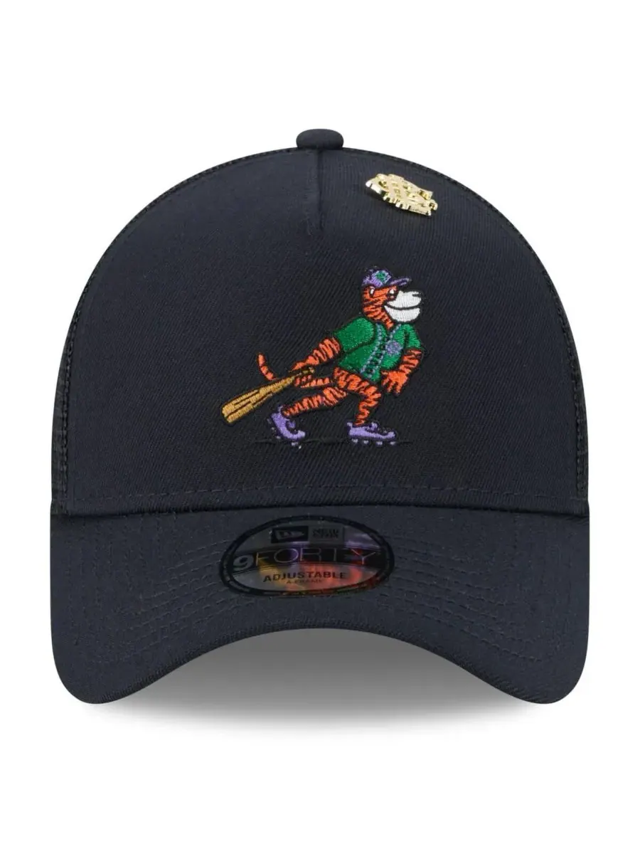 New Era Мужская темно-синяя регулируемая кепка-тракер Detroit Tigers 2025 Big League Chew A-Frame — изображение 2 из 4