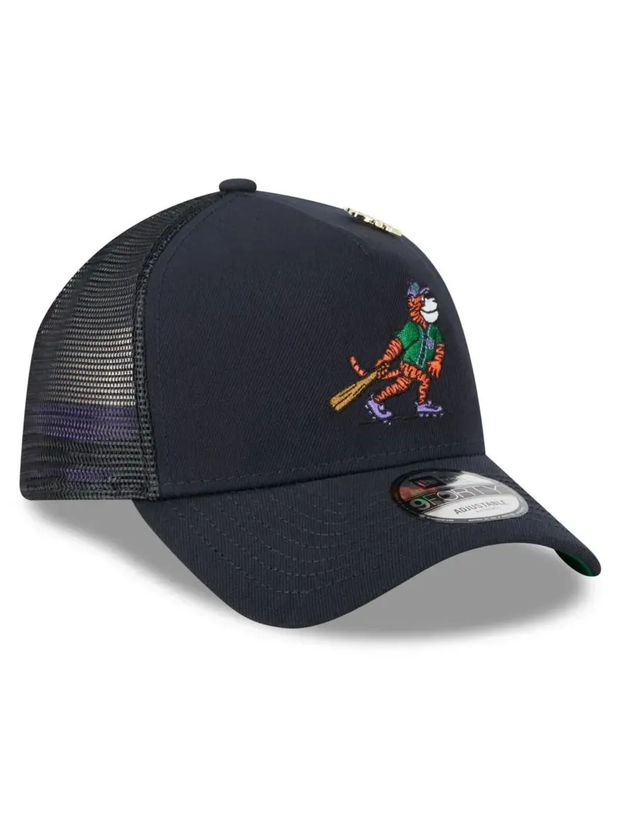 New Era Мужская темно-синяя регулируемая кепка-тракер Detroit Tigers 2025 Big League Chew A-Frame — изображение 3 из 4
