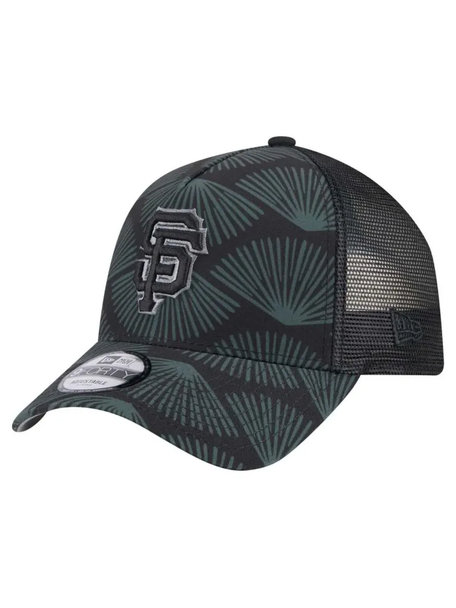 New Era Мужская черная регулируемая кепка-тракер San Francisco Giants 9FORTY A-Frame