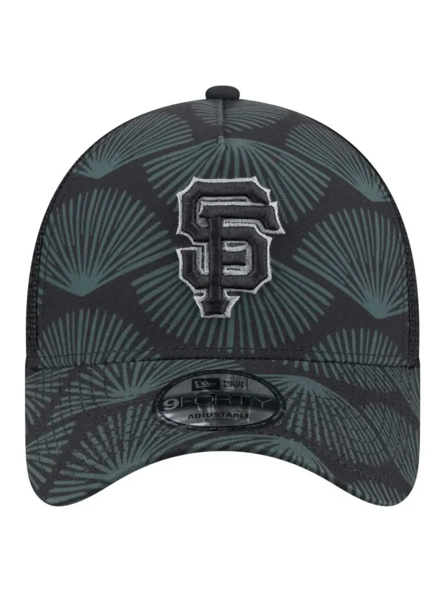 New Era Мужская черная регулируемая кепка-тракер San Francisco Giants 9FORTY A-Frame — изображение 5 из 5, черный