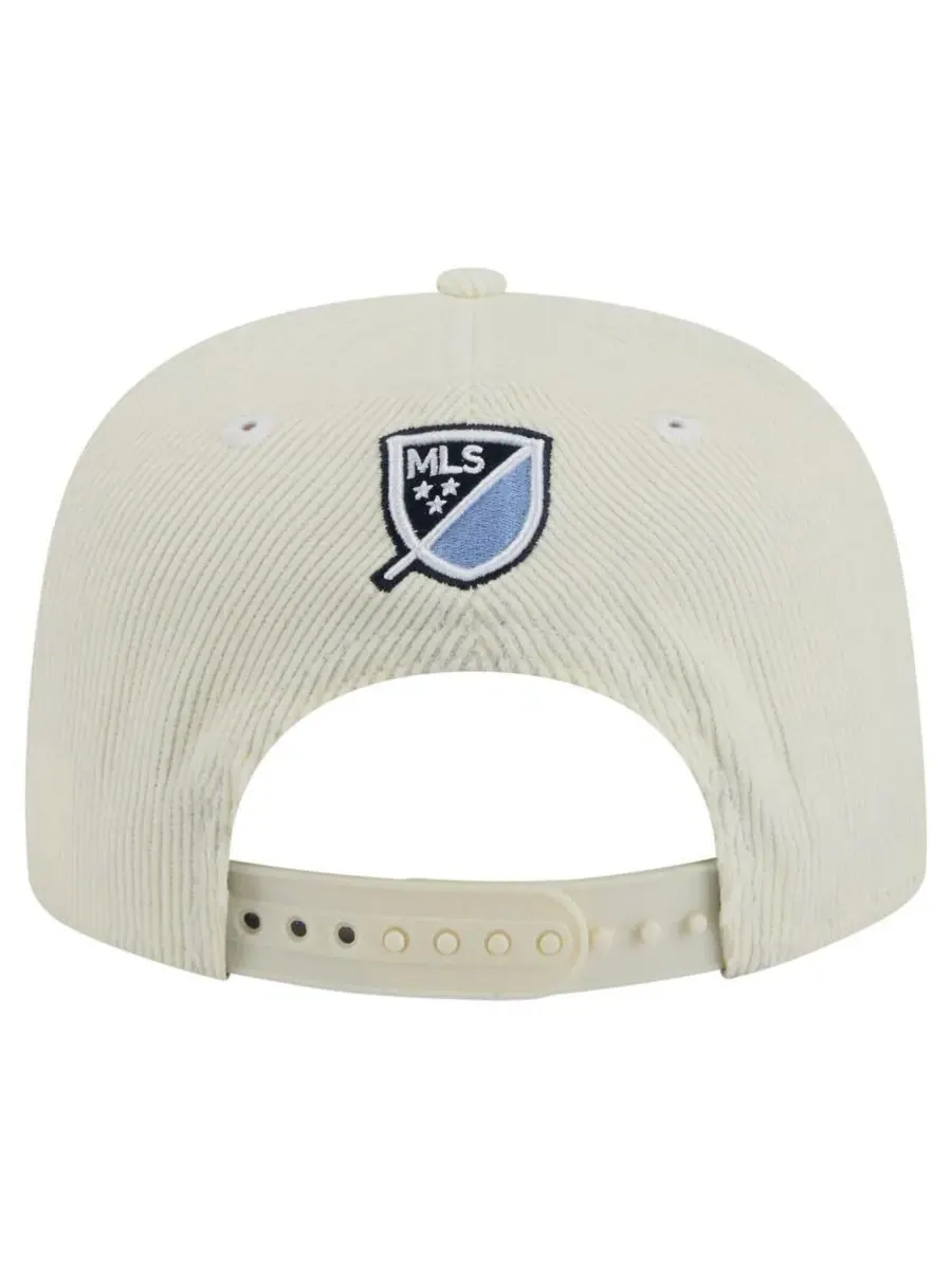 New Era Мужская кремовая кепка-бейсболка Sporting Kansas City 2025 Kickoff Snapback — изображение 2 из 4, бежевый