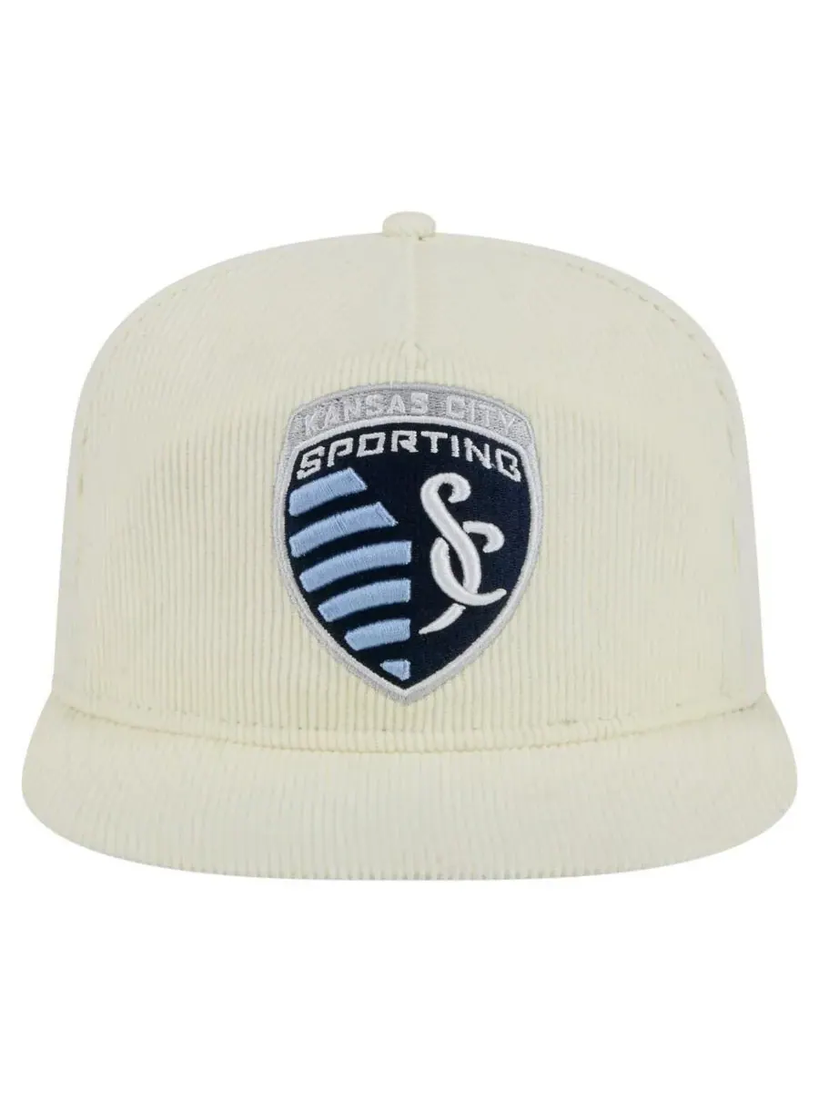 New Era Мужская кремовая кепка-бейсболка Sporting Kansas City 2025 Kickoff Snapback — изображение 4 из 4, бежевый
