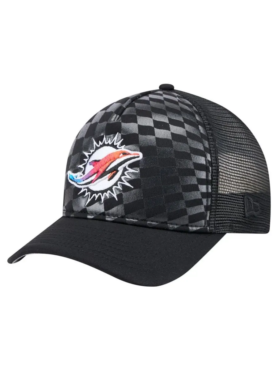 New Era Мужская черная регулируемая кепка Miami Dolphins Gradient 9FORTY