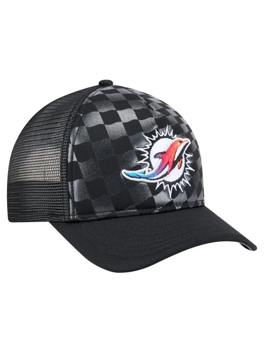 New Era Мужская черная регулируемая кепка Miami Dolphins Gradient 9FORTY — изображение 4 из 5, черный