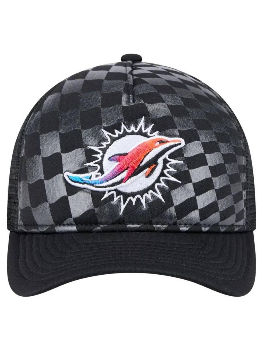 New Era Мужская черная регулируемая кепка Miami Dolphins Gradient 9FORTY — изображение 5 из 5, черный