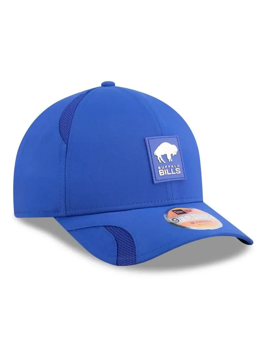 Мужская бейсболка Royal Buffalo Bills 2025 Sideline Throwback M-Crown 9FORTY с регулируемой — изображение 4 из 5, королевский