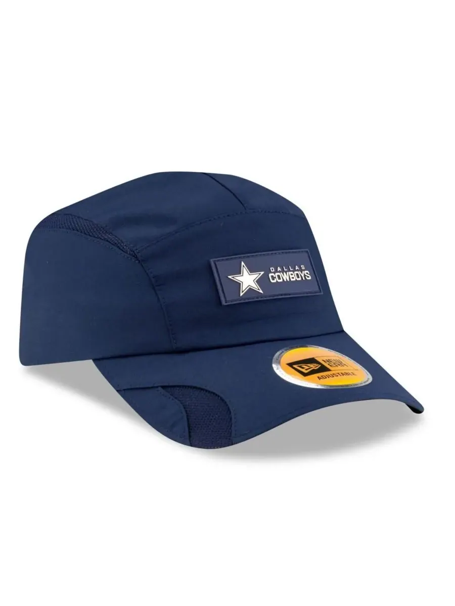 New Era Мужская темно-синяя регулируемая бейсболка Dallas Cowboys 2025 Sideline Runner — изображение 4 из 4, темно-синий