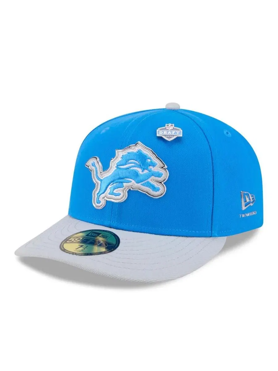 Кепка с высокой тульей и изогнутым козырьком Detroit Lions 2026 NFL Draft New Era