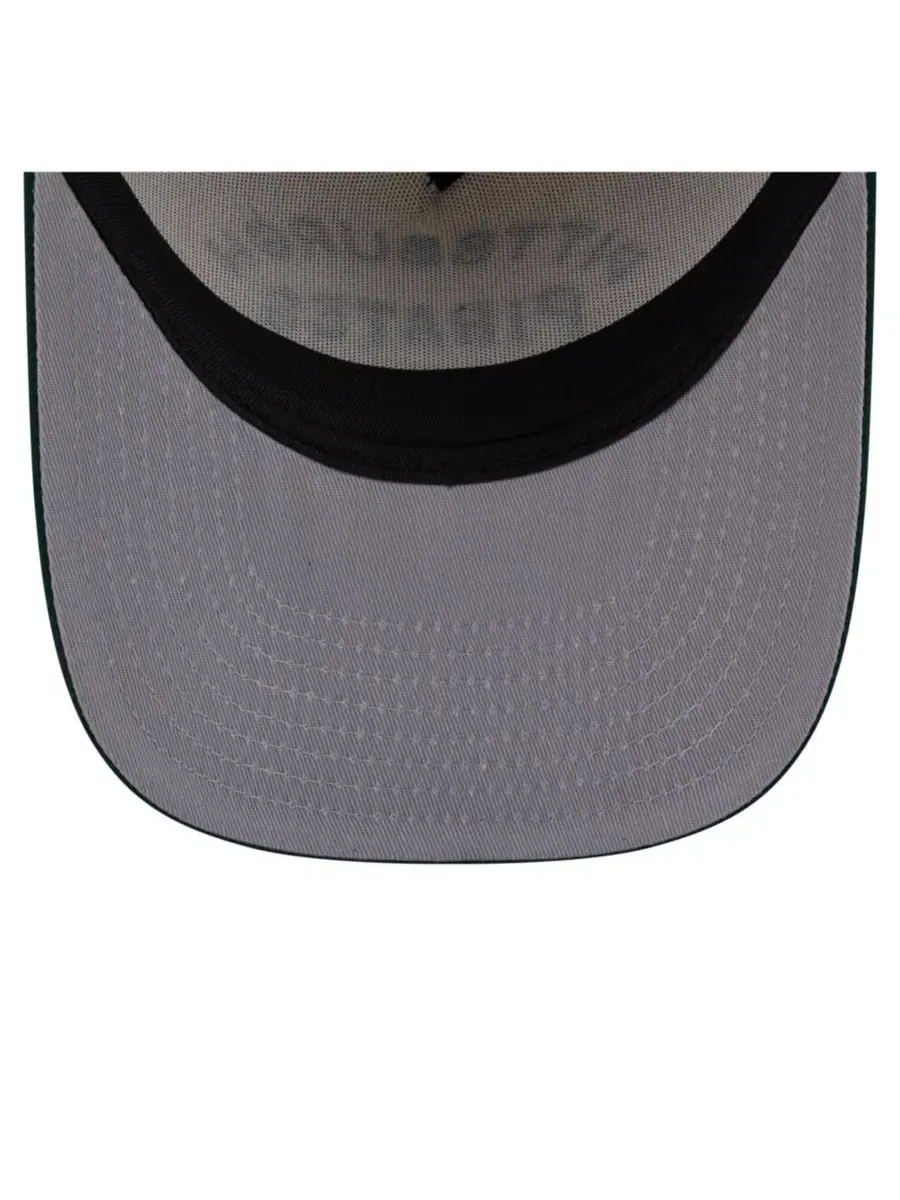Кепка-снапбек с высокой тульей и вышивкой Chrome A-Frame 9FIFTY New Era — изображение 5 из 5, кремовый темный зеленый