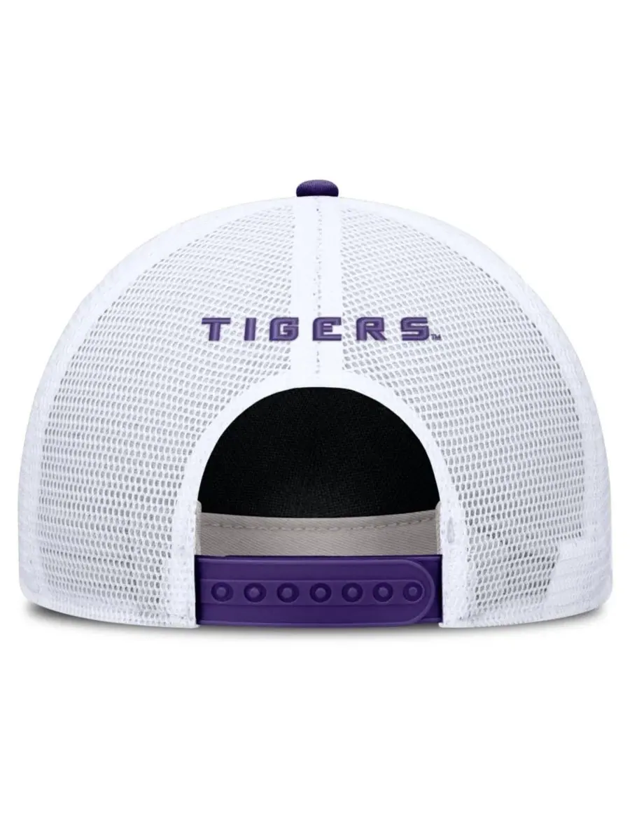 Бейсболка Nike LSU Tigers 2026 On-Field Gameday Rope Trucker — изображение 4 из 4, фиолетовый белый