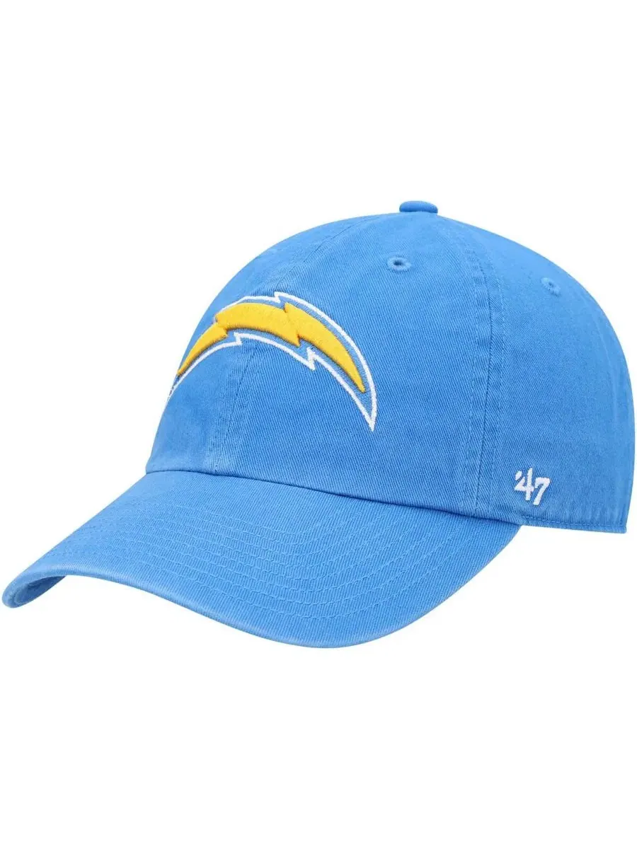 Бейсболка с вышитым логотипом Los Angeles Chargers '47 Brand