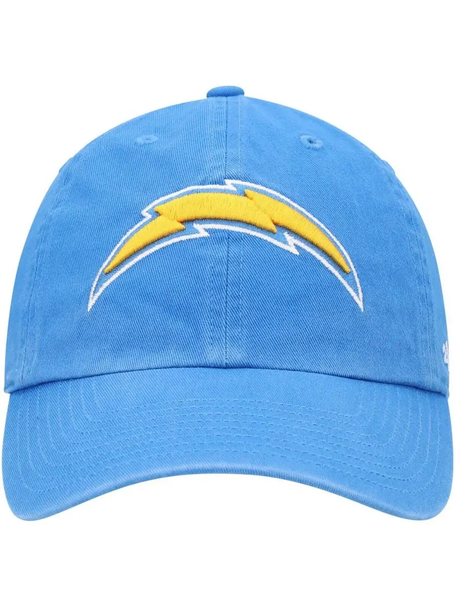 Бейсболка с вышитым логотипом Los Angeles Chargers '47 Brand — изображение 2 из 4, синий