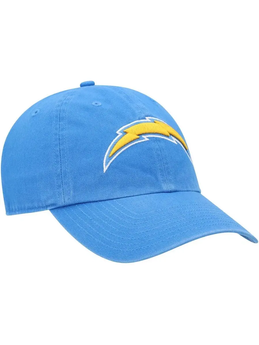 Бейсболка с вышитым логотипом Los Angeles Chargers '47 Brand — изображение 3 из 4, синий