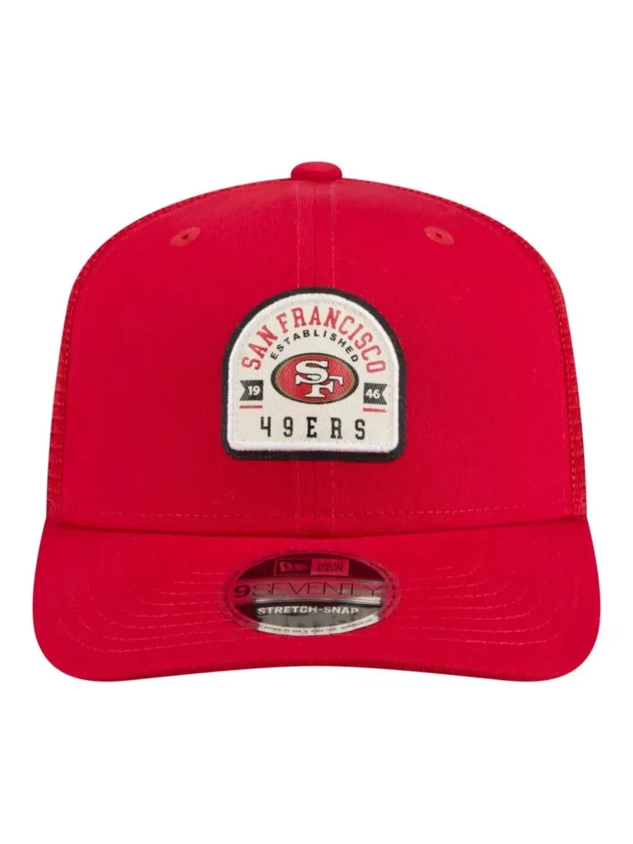 Кепка-тракер с козырьком San Francisco 49ers Contest 9SEVENTY New Era — изображение 2 из 5, алый