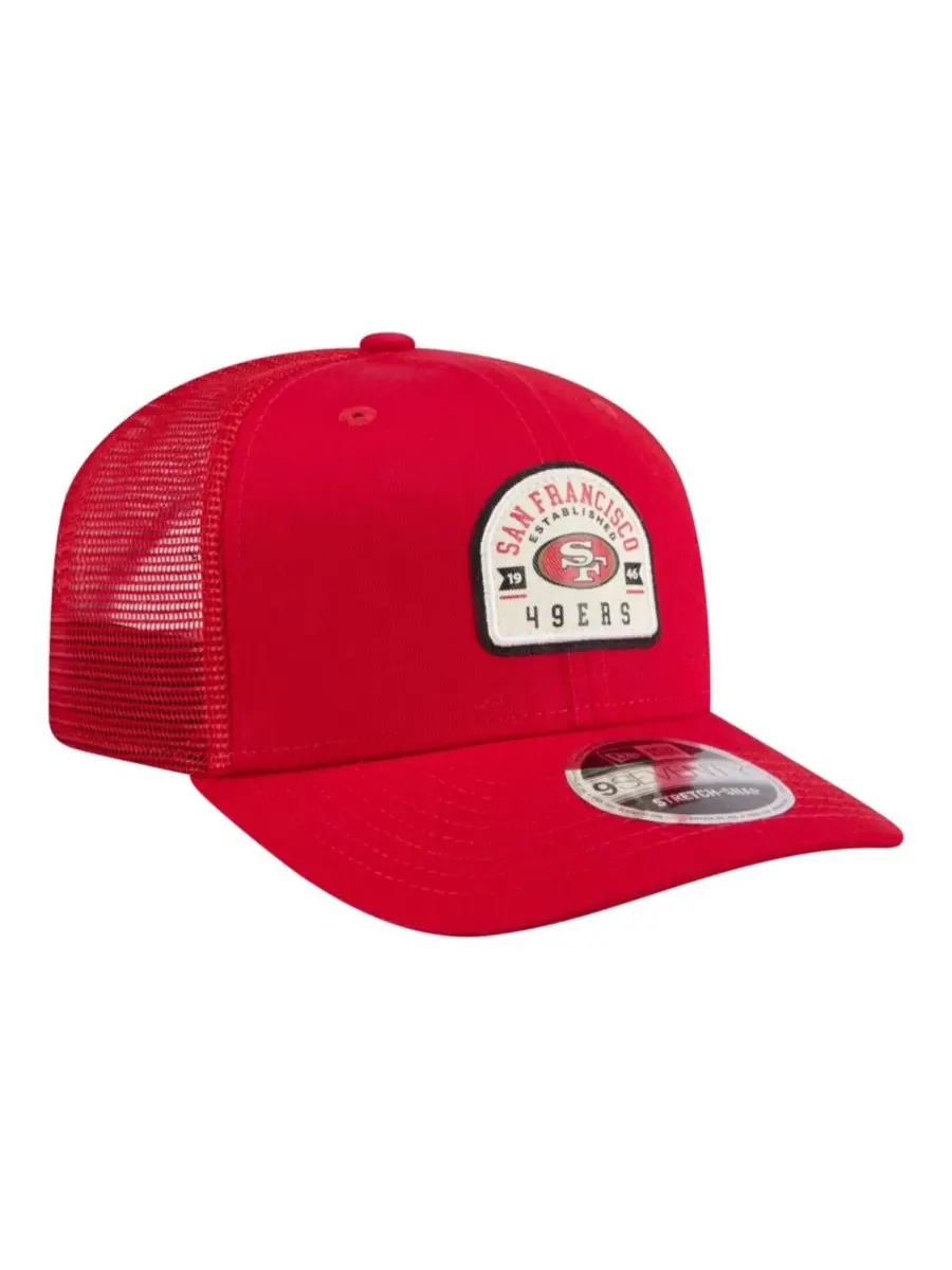 Кепка-тракер с козырьком San Francisco 49ers Contest 9SEVENTY New Era — изображение 3 из 5, алый