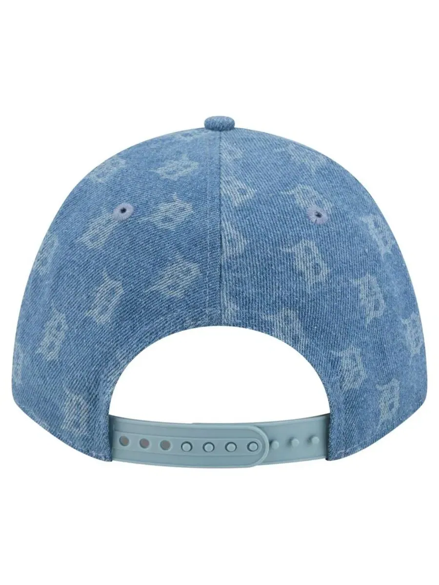 Кепка New Era 9FORTY A-Frame с вышивкой, деним New Era — изображение 4 из 5, джинсовый синий