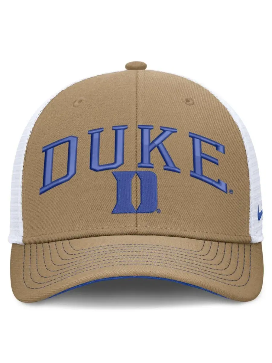 Кепка-тракер с вышивкой Duke Blue Devils Nike — изображение 2 из 5, бежевый