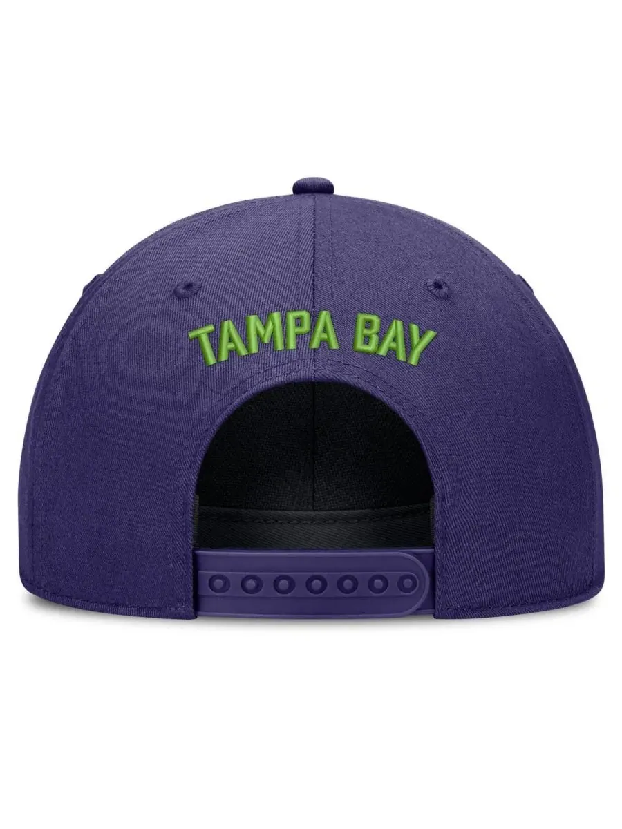 Кепка Nike Cooperstown Rise с регулируемым размером, Tampa Bay Rays — изображение 4 из 4, фиолетовый