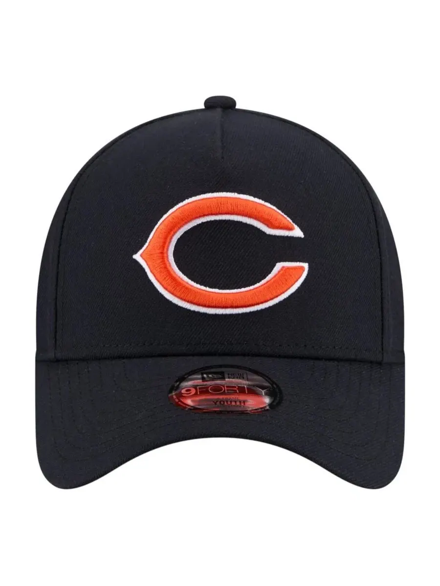 Кепка с изогнутым козырьком, с вышитым логотипом Chicago Bears New Era — изображение 2 из 5, темно-синий