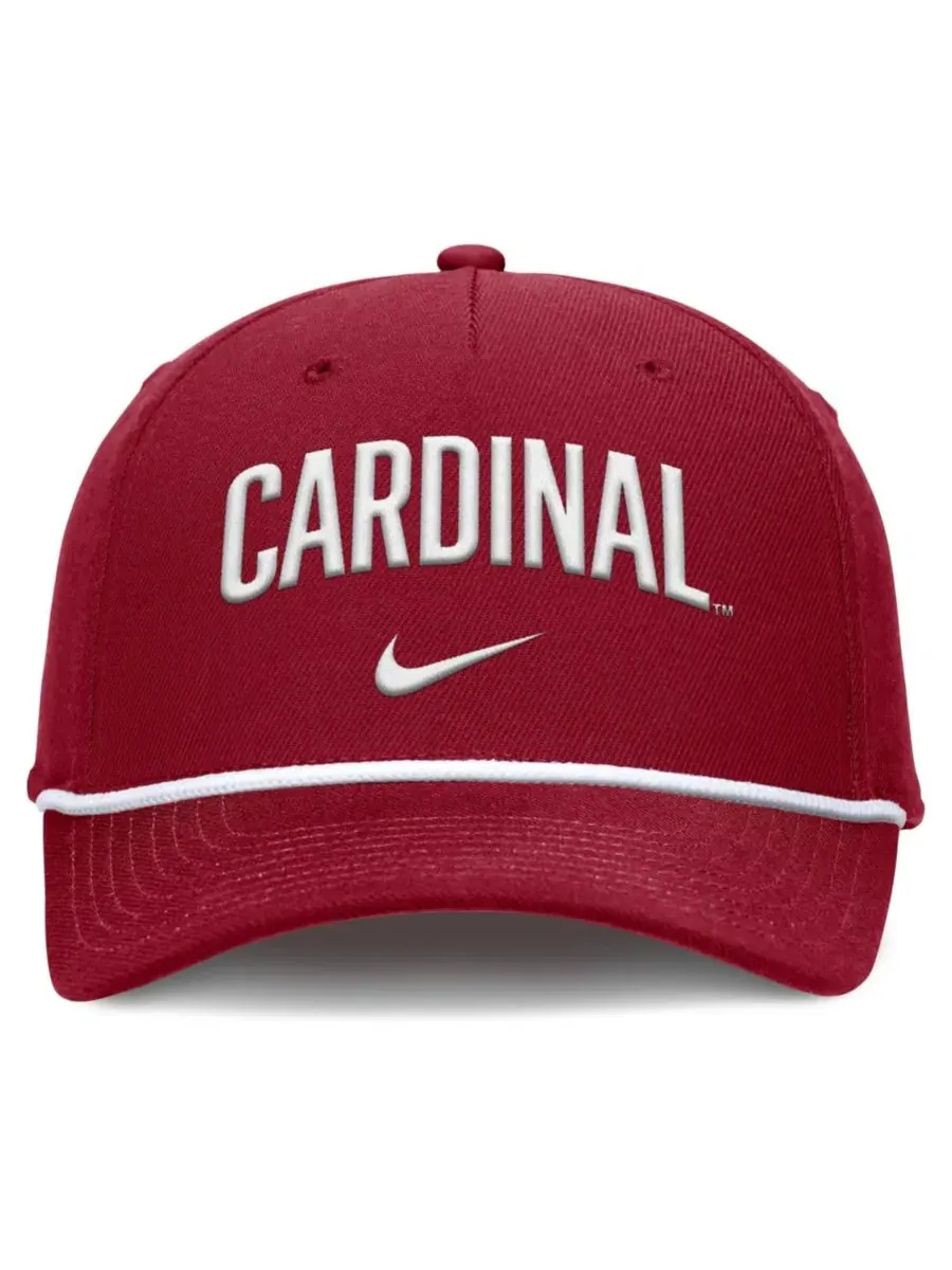 Кепка с вышивкой Stanford Cardinal Rise Campus Nike — изображение 2 из 4, красный