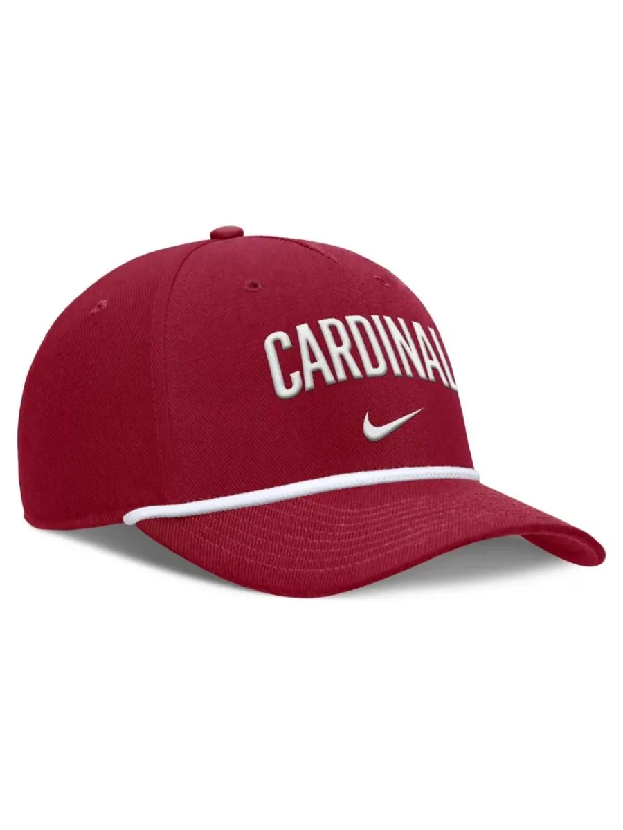 Кепка с вышивкой Stanford Cardinal Rise Campus Nike — изображение 3 из 4, красный