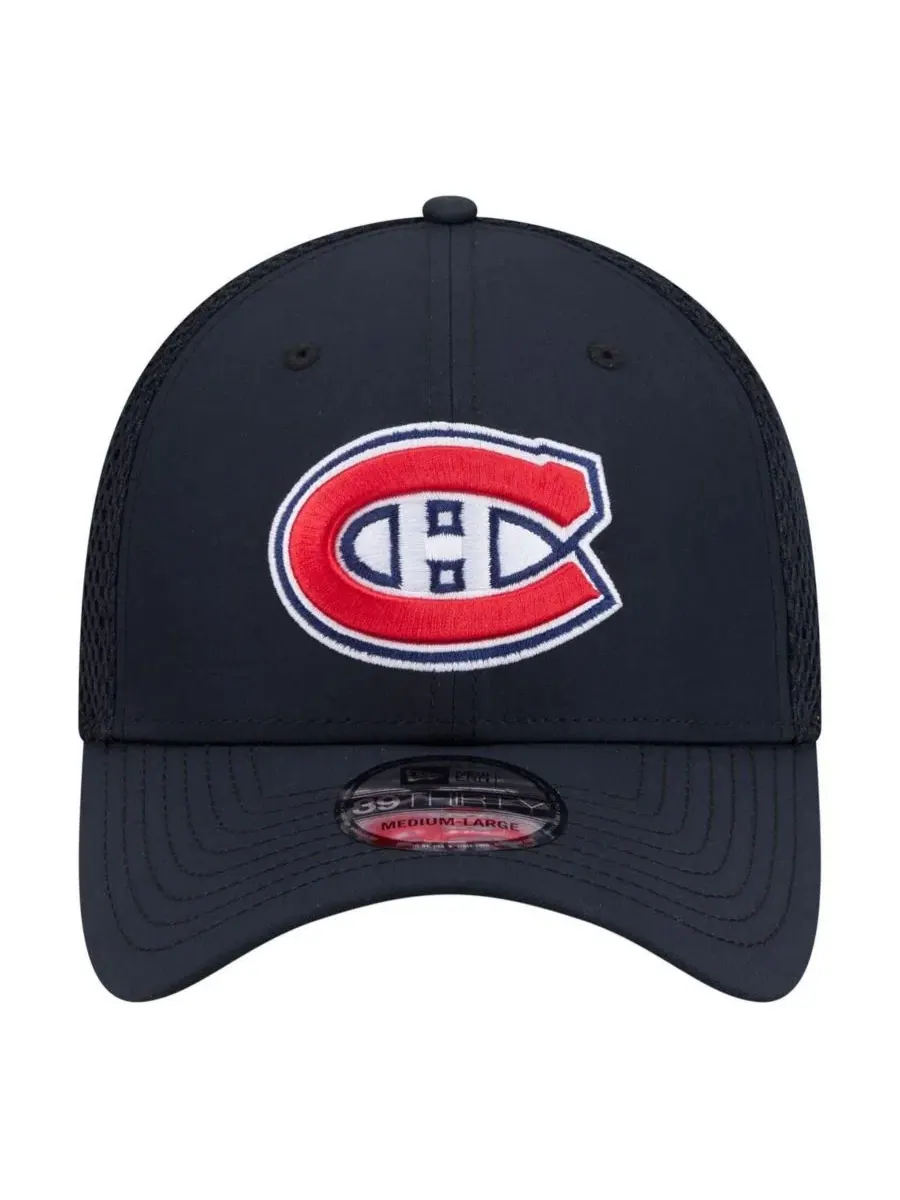 Кепка с вышитым логотипом Montreal Canadiens, 39THIRTY Flex New Era — изображение 2 из 5, темно-синий