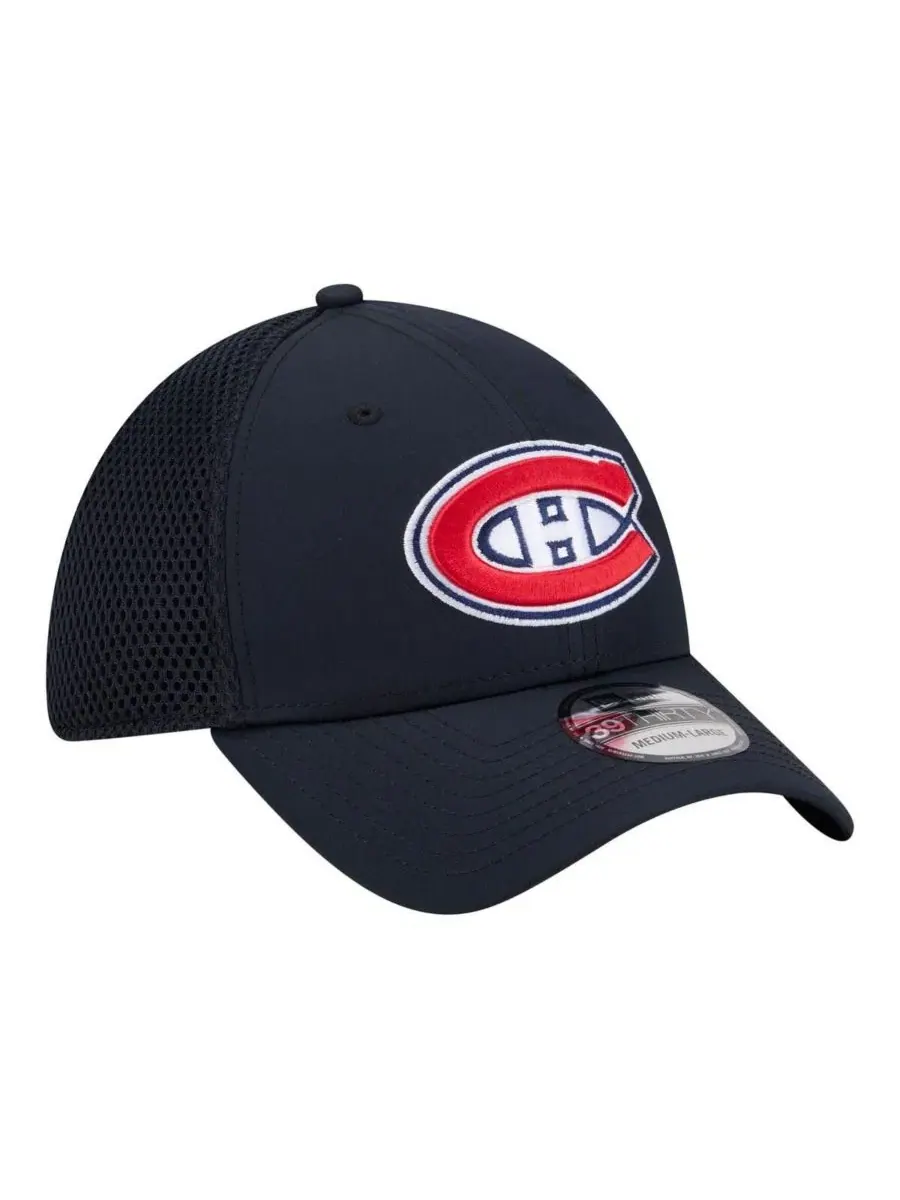 Кепка с вышитым логотипом Montreal Canadiens, 39THIRTY Flex New Era — изображение 3 из 5, темно-синий