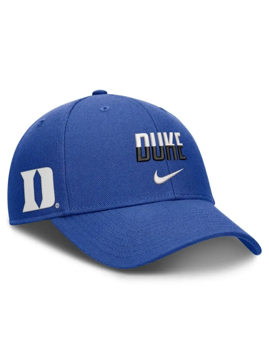 Кепка Duke Blue Devils 2026 On-Field Gameday Rise Adjustable Hat Nike — изображение 3 из 4, королевский