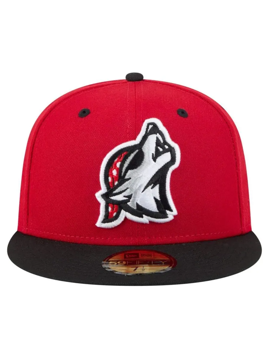 New Era Мужская красно-черная кепка Erie SeaWolves Authentic Collection 59FIFTY Fitted Hat — изображение 2 из 4