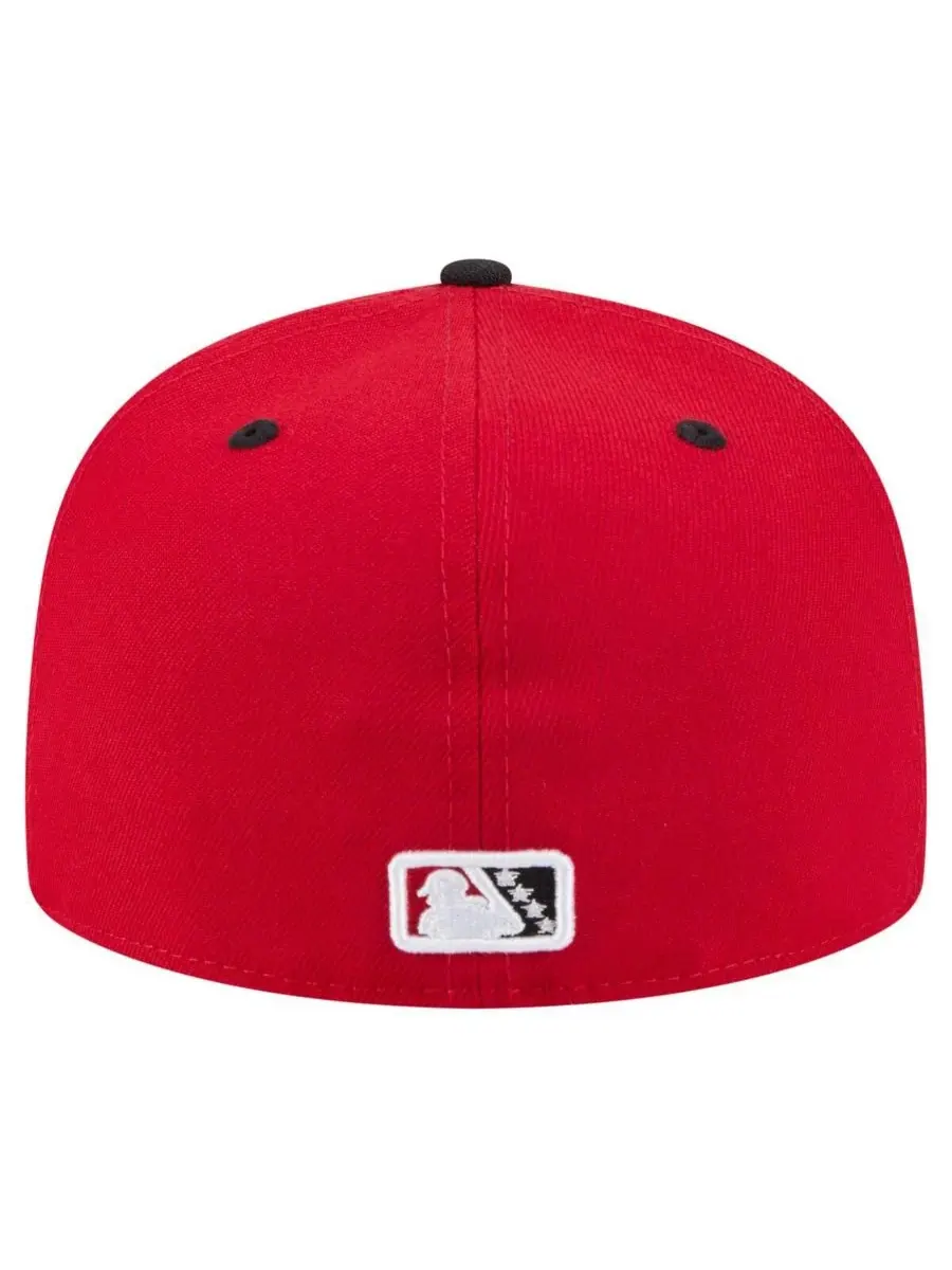 New Era Мужская красно-черная кепка Erie SeaWolves Authentic Collection 59FIFTY Fitted Hat — изображение 4 из 4