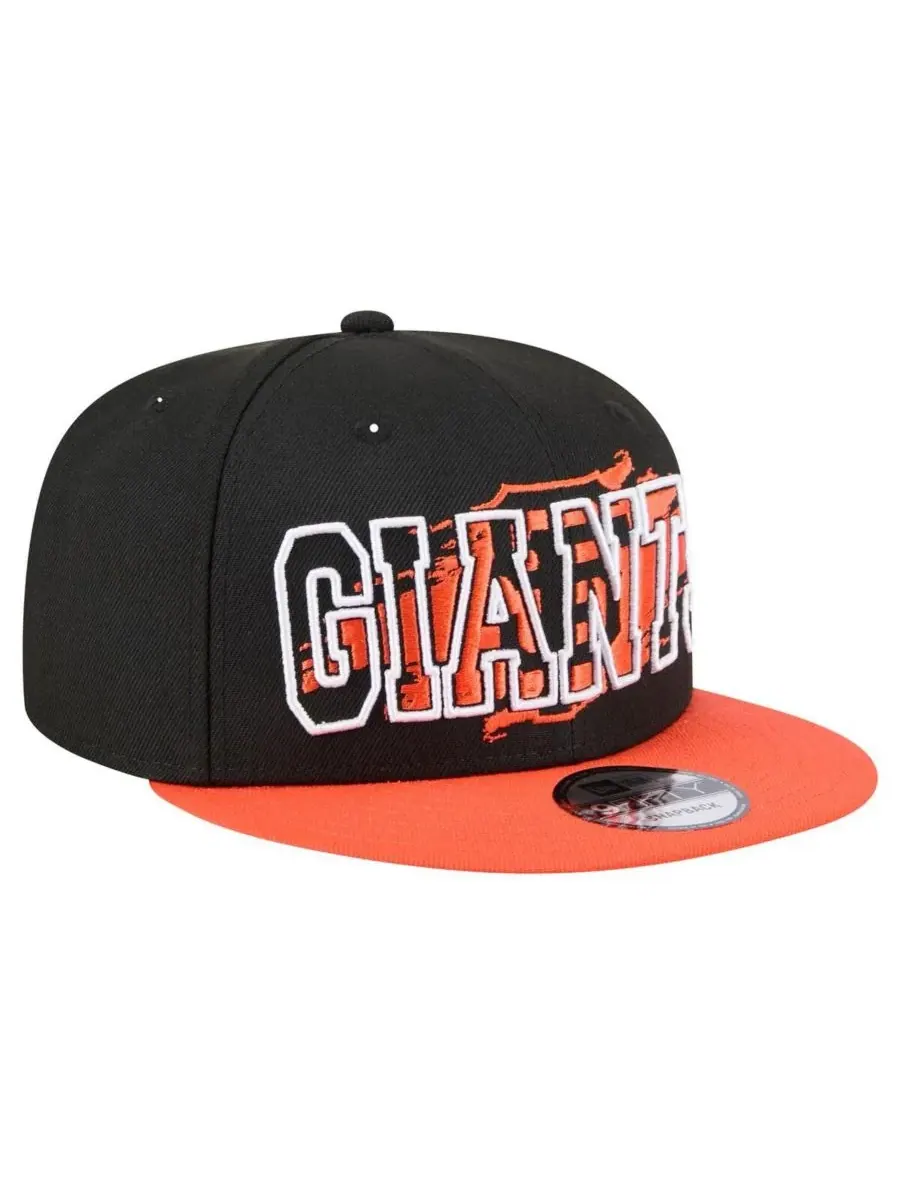 New Era Мужская черная кепка-бейсболка San Francisco Giants Splatter 9FIFTY с застежкой-регулятором — изображение 3 из 5