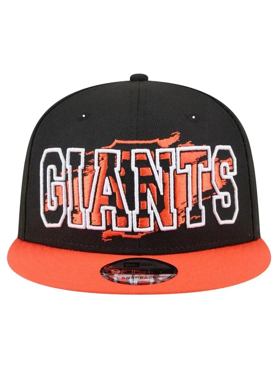 New Era Мужская черная кепка-бейсболка San Francisco Giants Splatter 9FIFTY с застежкой-регулятором — изображение 5 из 5