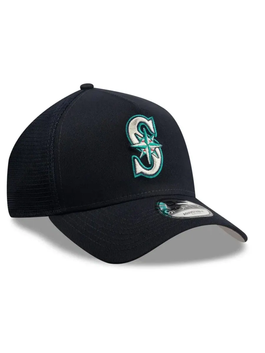 Кепка-тракер с вышитым логотипом Seattle Mariners, модель Side Script 9FORTY A-Frame New Era — изображение 3 из 5