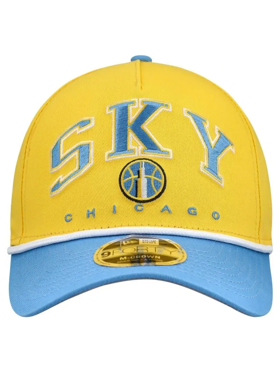 Кепка New Era с принтом Chicago Sky — изображение 4 из 4, желтый