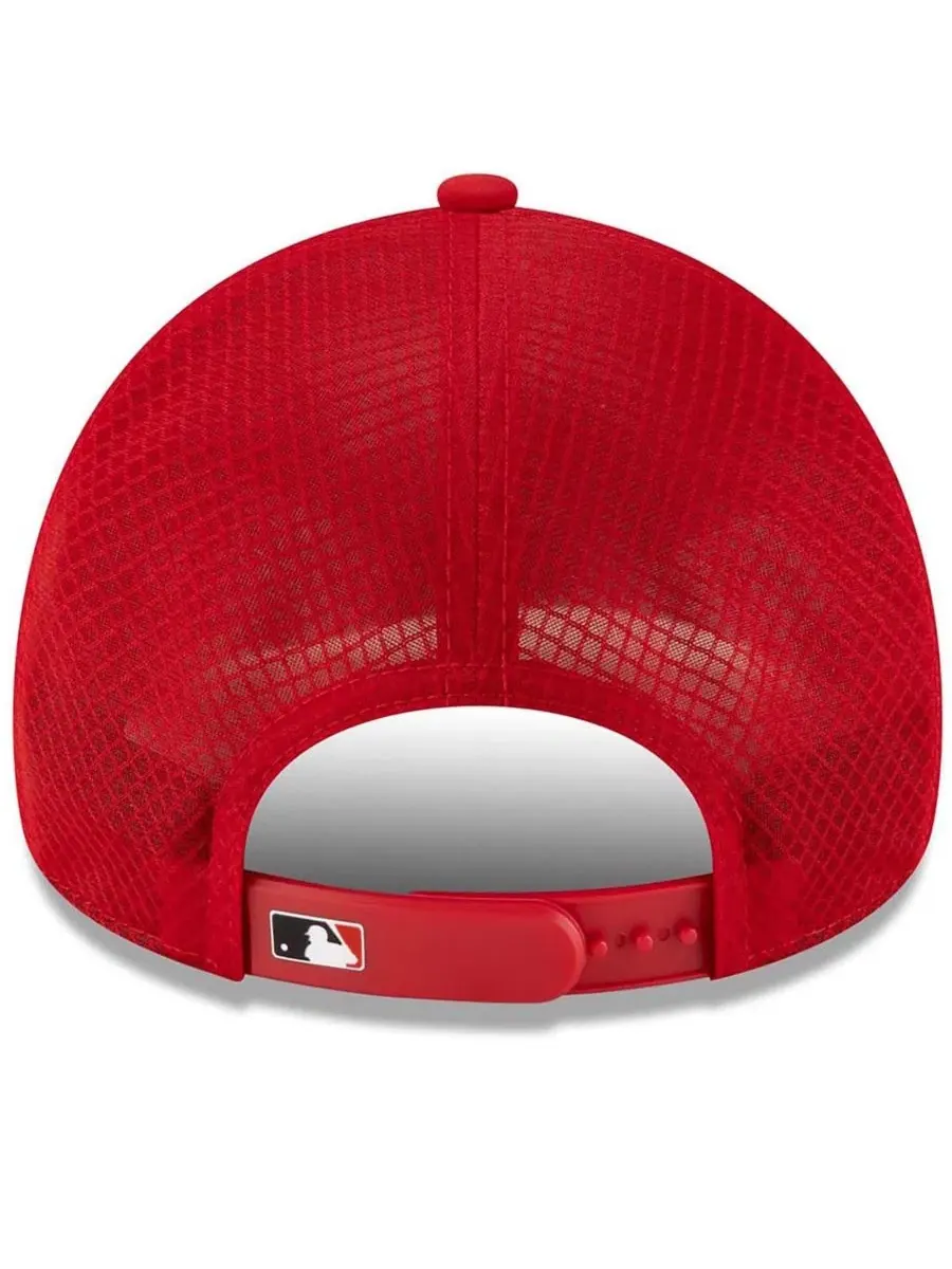 Бейсболка New Era Cleveland Guardians 2026 Batting Practice Apex 9FORTY — изображение 2 из 4, красный