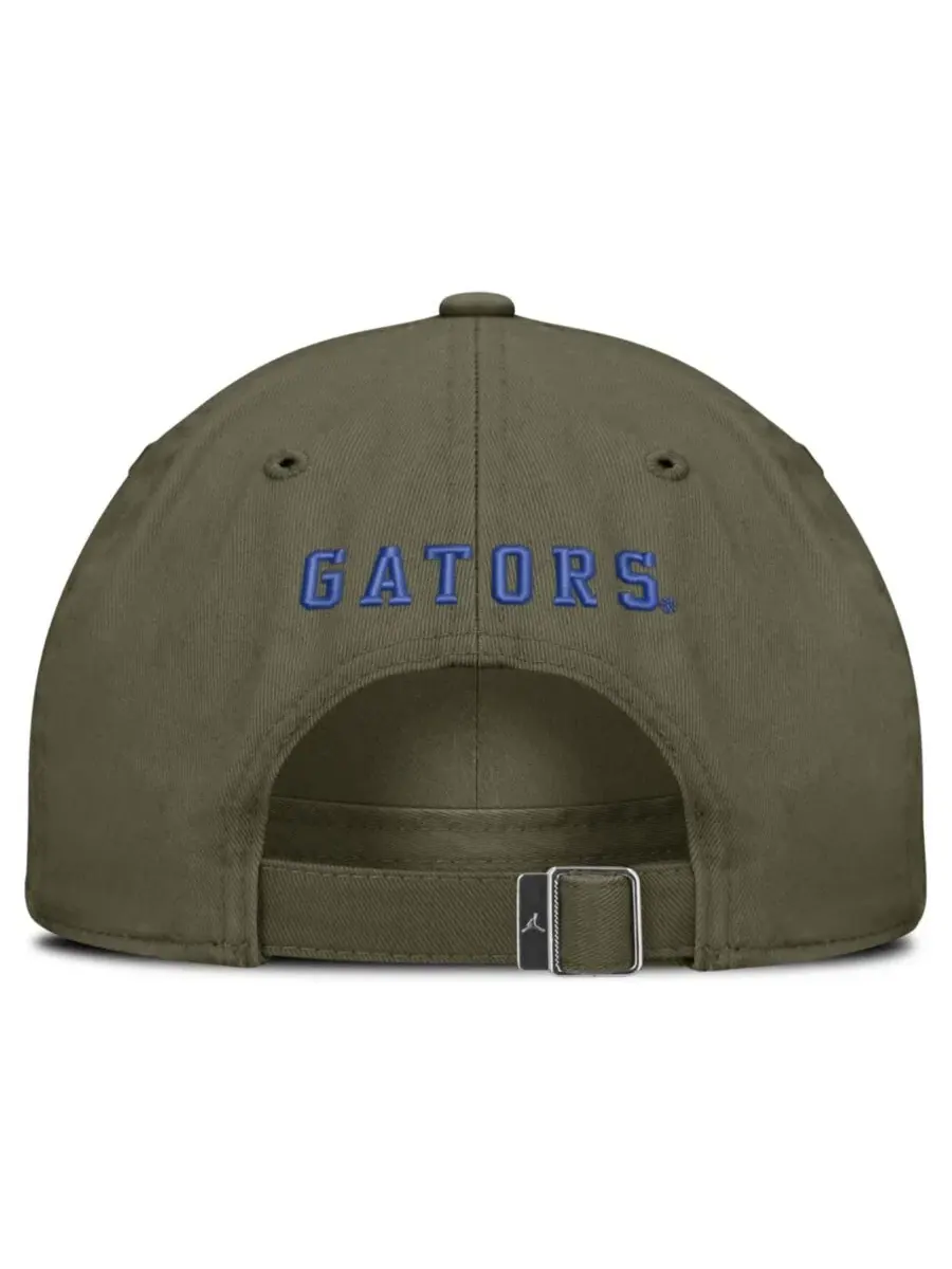 Бейсболка с вышитым логотипом Florida Gators, модель Primetime Club Jordan — изображение 4 из 4, оливковый