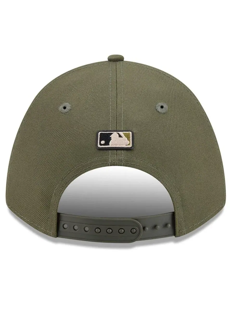 Кепка New Era 9FORTY M-Crown с вышивкой San Francisco Giants — изображение 3 из 5, оливковый
