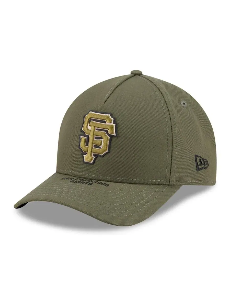 Кепка New Era 9FORTY M-Crown с вышивкой San Francisco Giants — изображение 4 из 5, оливковый