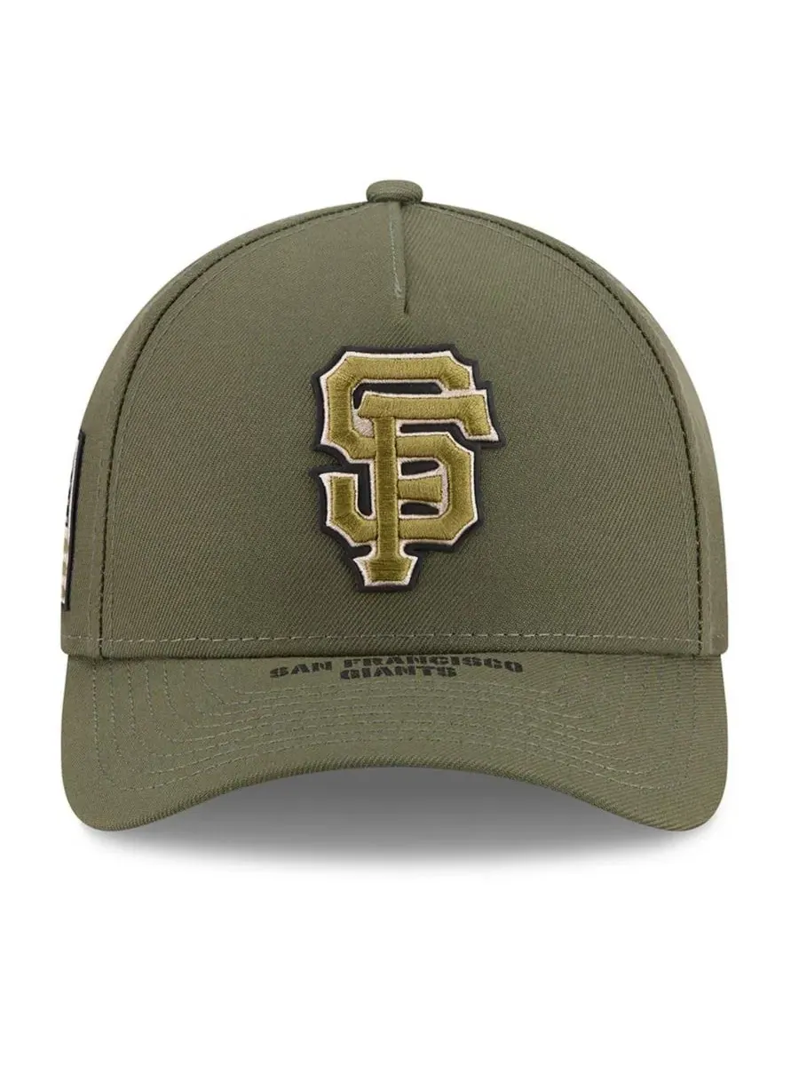 Кепка New Era 9FORTY M-Crown с вышивкой San Francisco Giants — изображение 5 из 5, оливковый