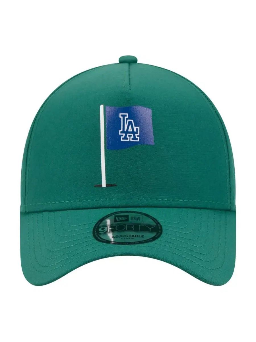 Кепка с принтом Los Angeles Dodgers Pin Seeker 9FORTY A-Frame New Era — изображение 5 из 5, зеленый
