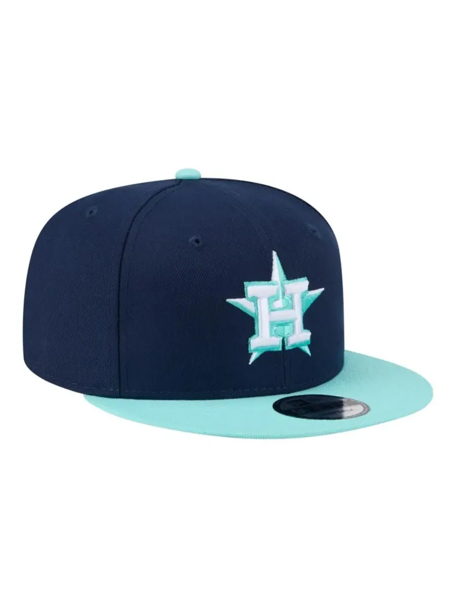 Кепка-снепбек с вышитым логотипом Houston Astros, модель Color Pack 9FIFTY New Era — изображение 3 из 5, темно-синий