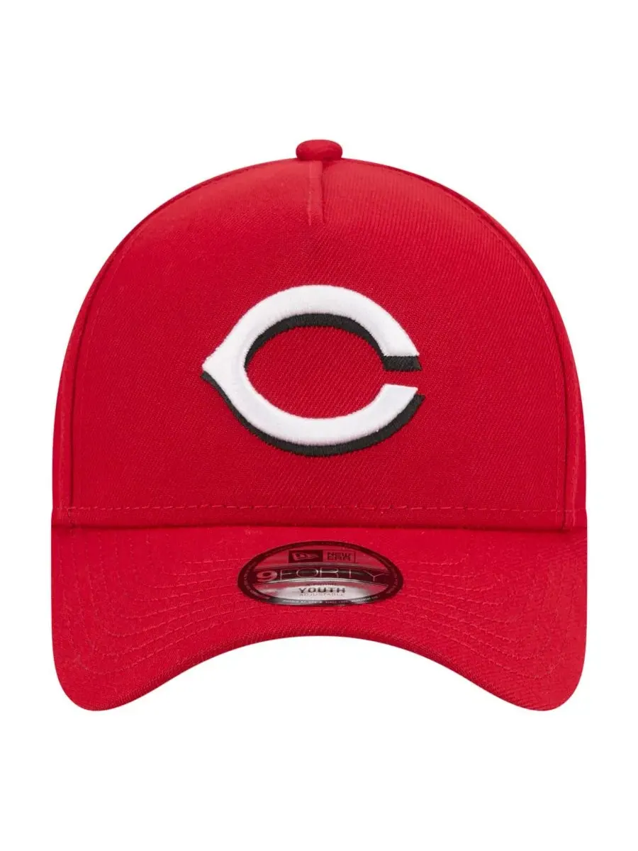 Кепка New Era 9FORTY A-Frame с вышитым логотипом Cincinnati Reds