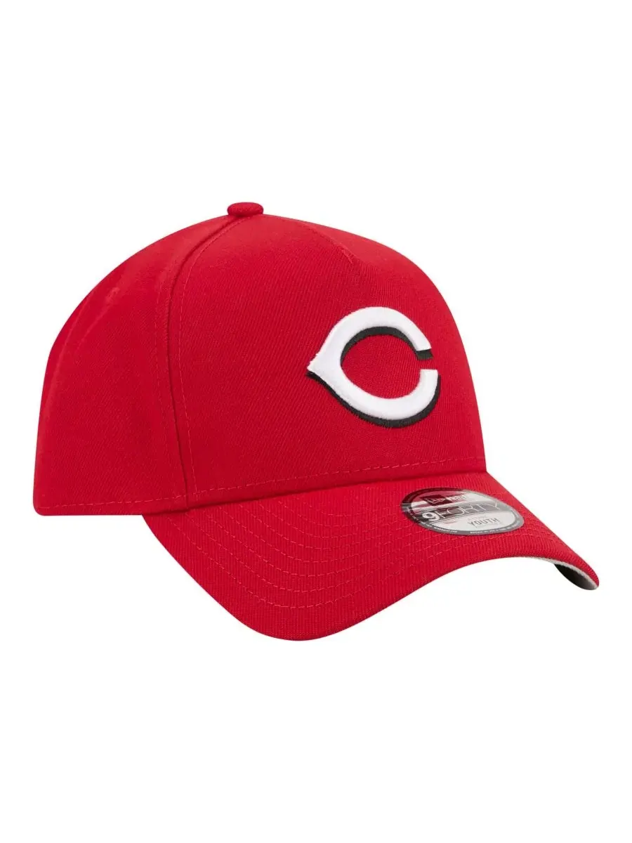 Кепка New Era 9FORTY A-Frame с вышитым логотипом Cincinnati Reds — изображение 2 из 5, красный