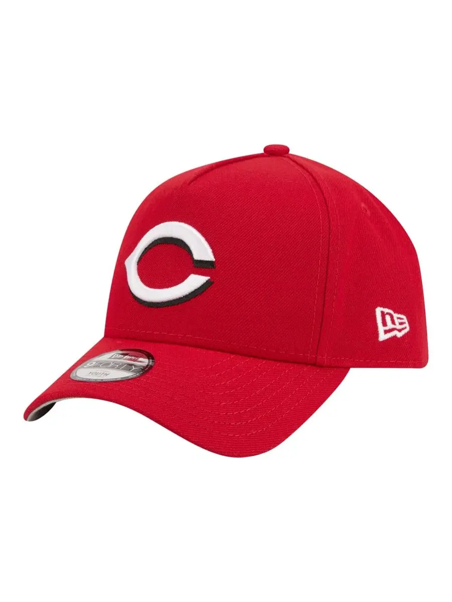 Кепка New Era 9FORTY A-Frame с вышитым логотипом Cincinnati Reds — изображение 3 из 5, красный