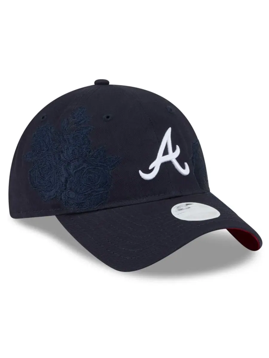 Кепка New Era Atlanta Braves Roses 9TWENTY — изображение 3 из 5, темно-синий