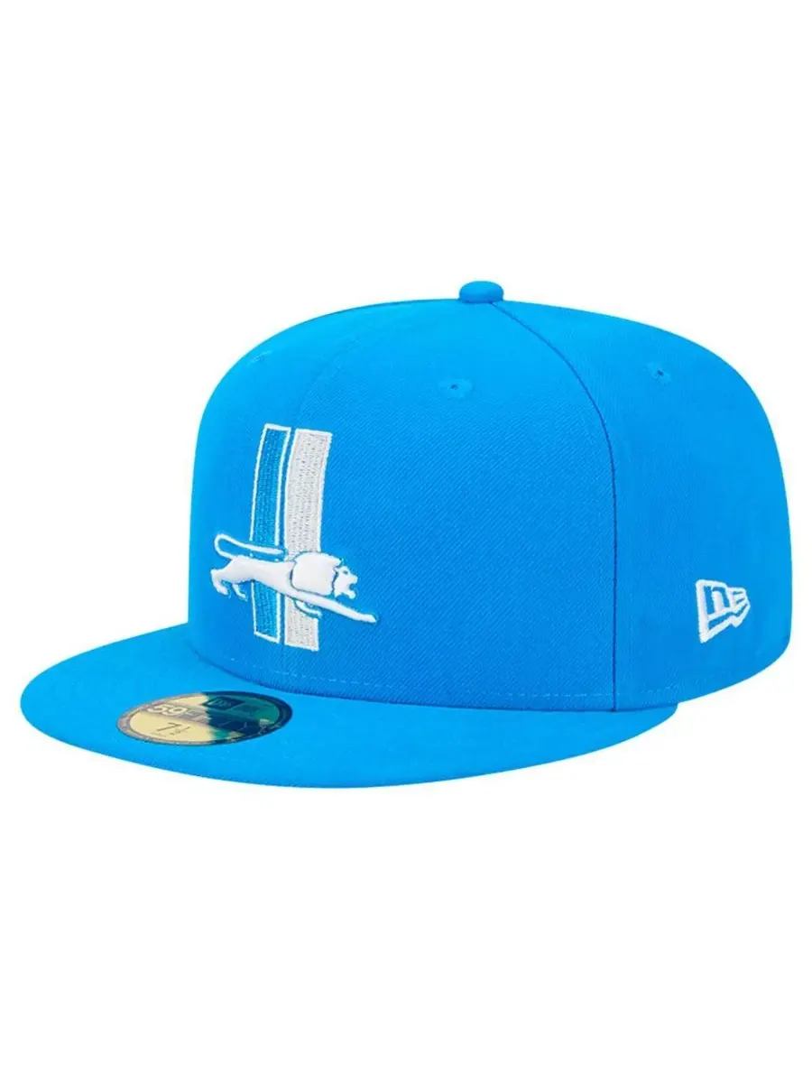 New Era Мужская синяя бейсболка Detroit Lions Omaha Throwback 59FIFTY
